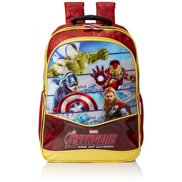 Avengers Red and Yellow School Bag - 14 Inch